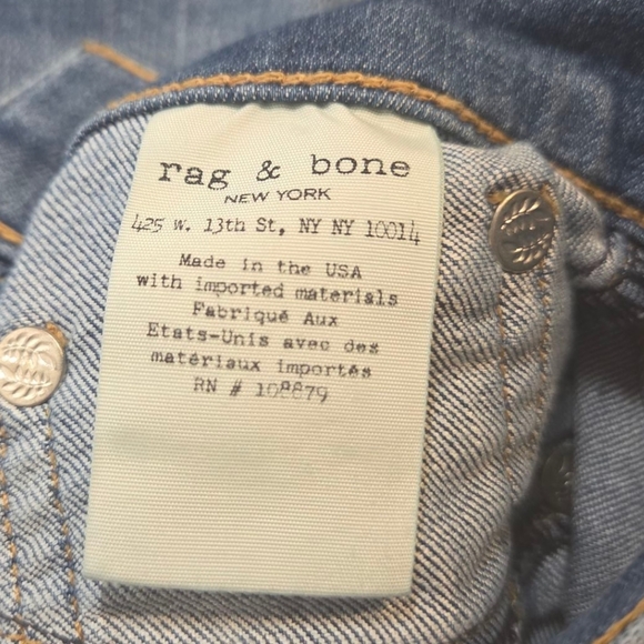 Rag & Bone Blue Skinny Jeans - Picture 6 of 9